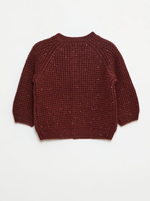 Gilet en maille grosse jauge - Kiabi