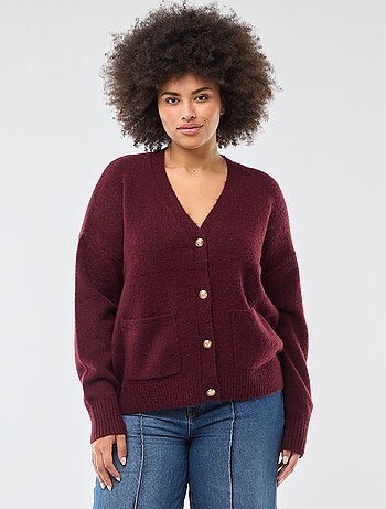 Gilet en maille grosse jauge