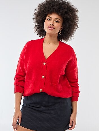 Gilet en maille grosse jauge