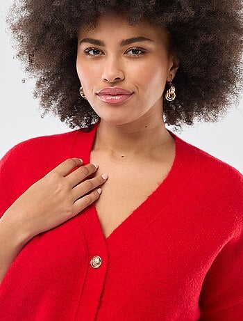 Gilet en maille grosse jauge