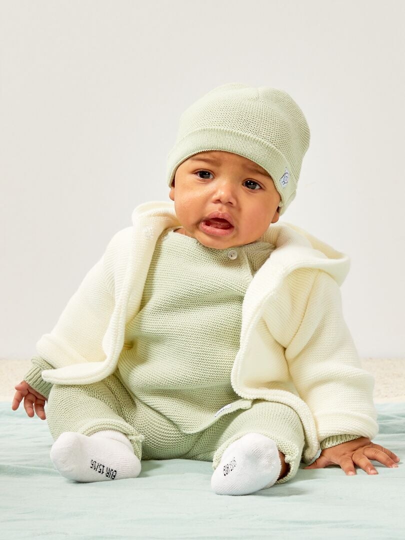 Manteau Blanc Bébé - Taille 0-1 Mois - Marque La Manufacture De Layette - NEUF Avec étiquette