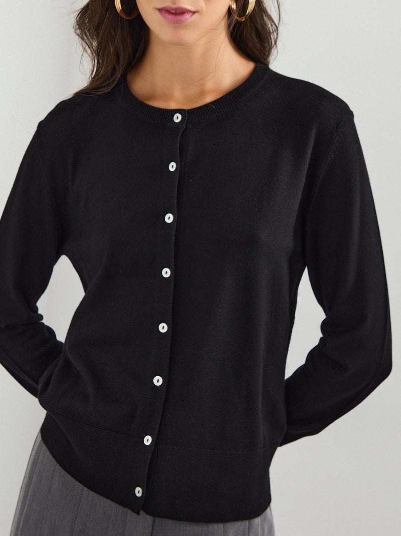 Gilet en maille, MO Fashion Noir - Kiabi