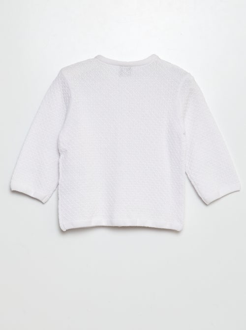 Gilet en maille point mousse - Kiabi