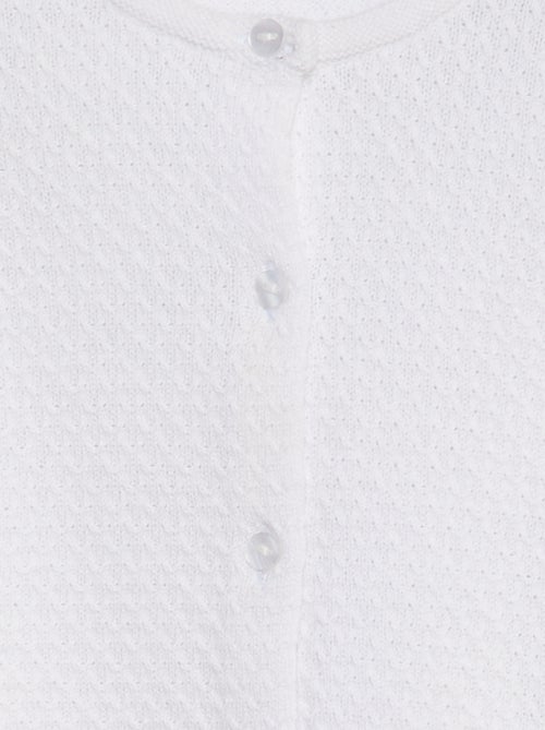 Gilet en maille point mousse - Kiabi