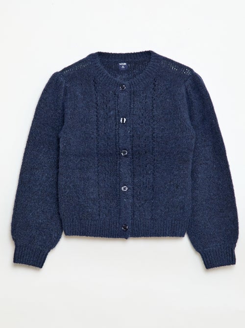 Gilet en maille pointelle - Kiabi