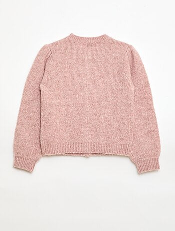 Gilet en maille pointelle