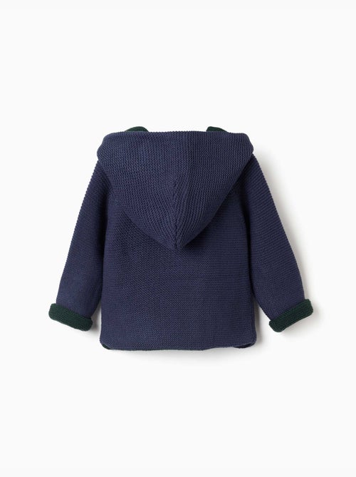 Gilet en maille réversible avec capuche - Kiabi Gilet en maille réversible avec capuche - Kiabi