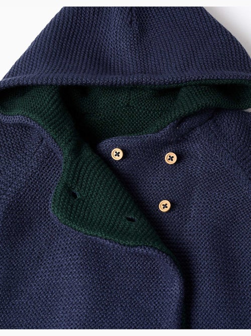 Gilet en maille réversible avec capuche - Kiabi Gilet en maille réversible avec capuche - Kiabi