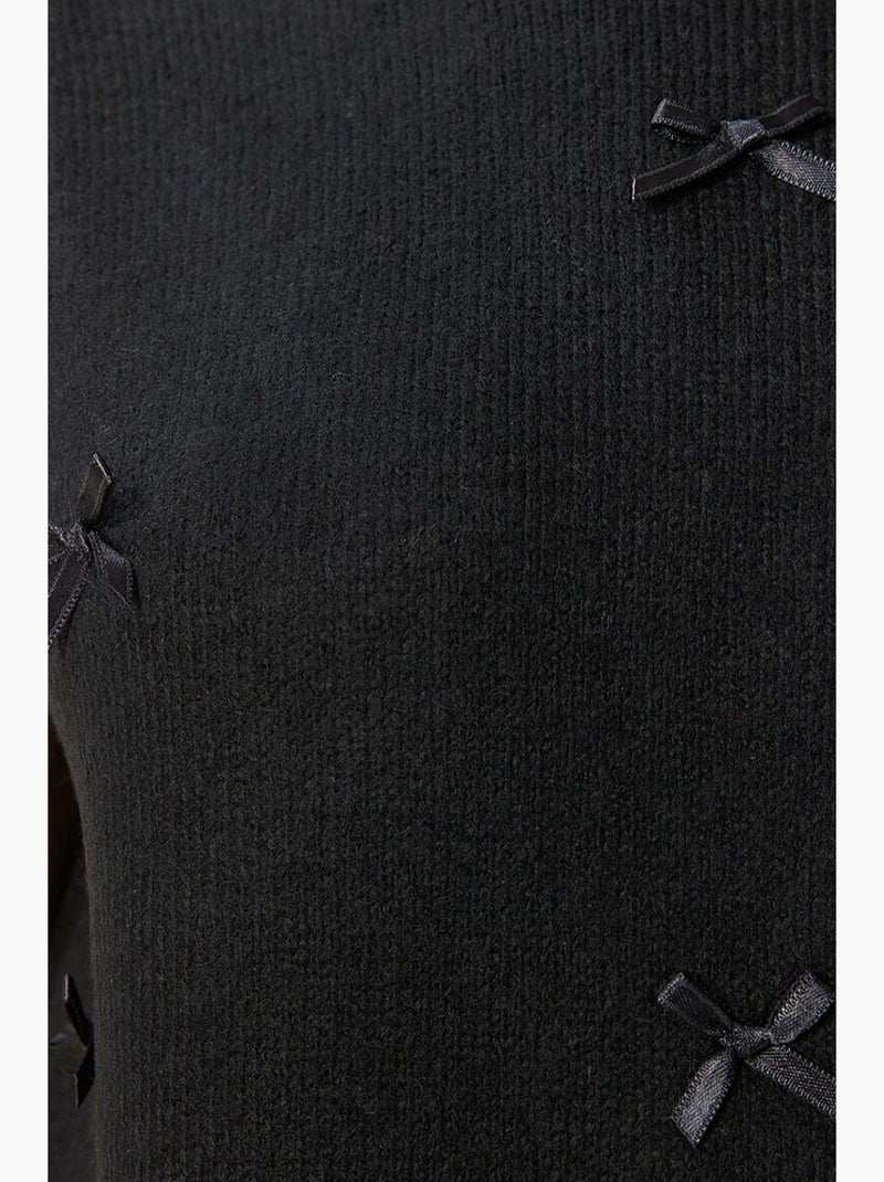 Gilet en maille texturée à col rond istanbul Noir - Kiabi