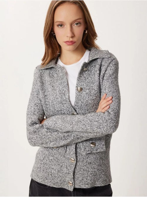 Gilet en maille texturée avec col polo et fermeture boutonnée istanbul - Kiabi Gilet en maille texturée avec col polo et fermeture boutonnée istanbul - Kiabi
