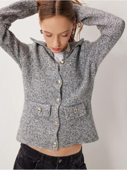 Gilet en maille texturée avec col polo et fermeture boutonnée istanbul - Kiabi Gilet en maille texturée avec col polo et fermeture boutonnée istanbul - Kiabi