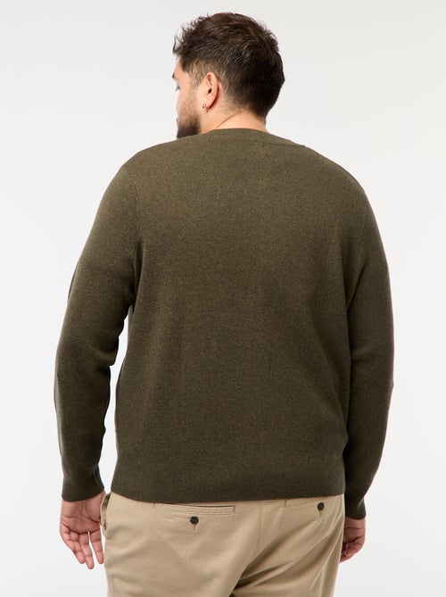 Gilet en maille tricot  à ouverture zippée - Kiabi