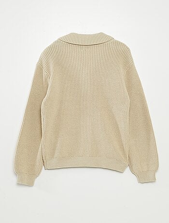 Gilet en maille tricot