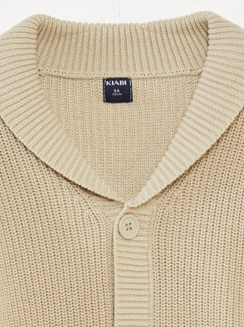 Gilet en maille tricot - Kiabi