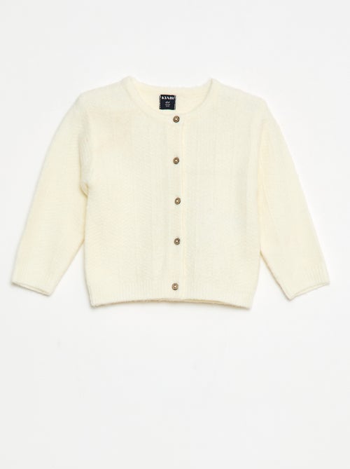 Gilet en maille tricot - Kiabi
