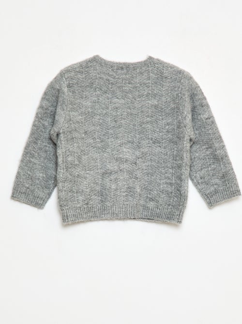 Gilet en maille tricot - Kiabi