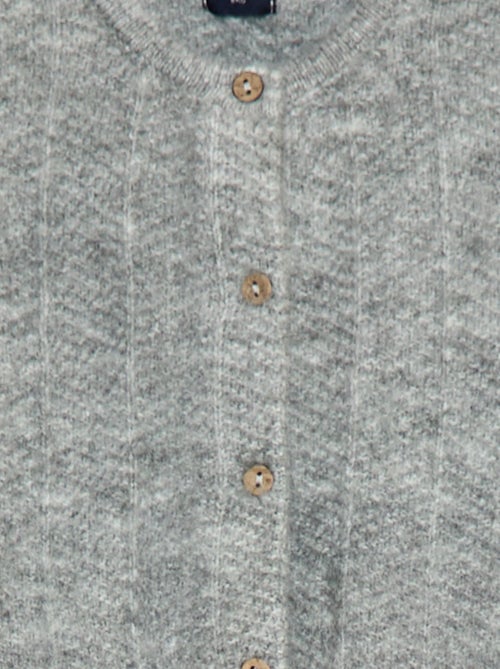 Gilet en maille tricot - Kiabi