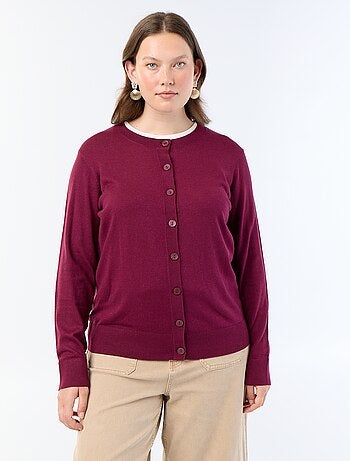 Gilet en maille uni