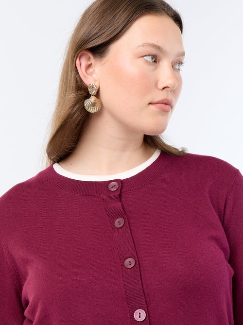 Gilet en maille uni - Kiabi Gilet en maille uni - Kiabi