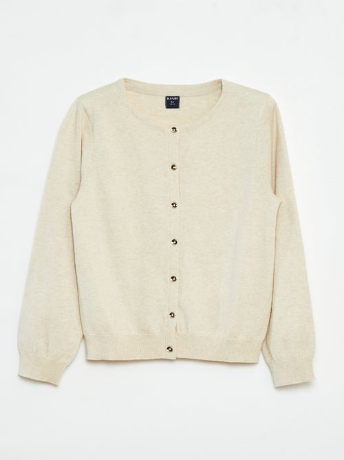 Gilet en maille unie - Kiabi