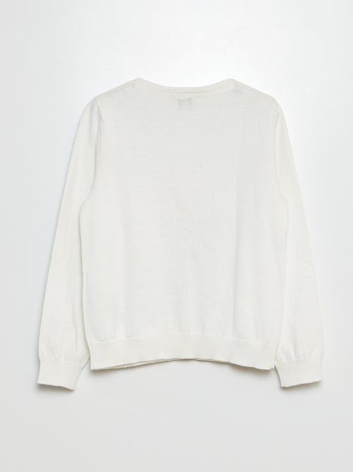 Gilet en maille unie - Kiabi