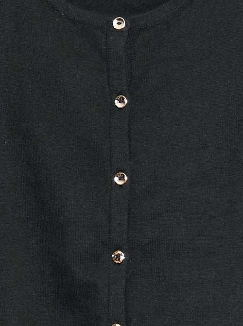 Gilet en maille unie - Kiabi