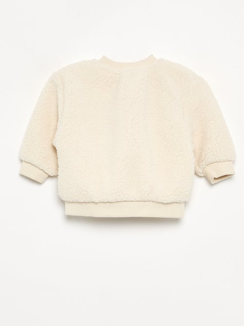 Gilet en matière effet moutonné - Kiabi