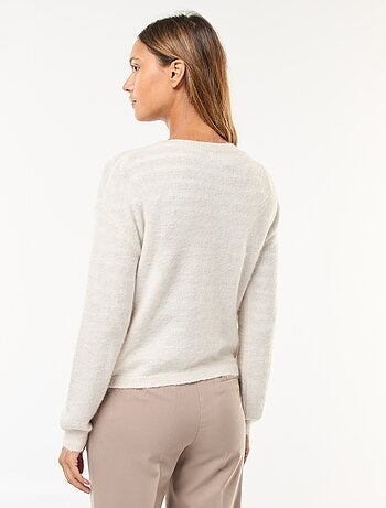 Gilet en mohair et laine mélangé