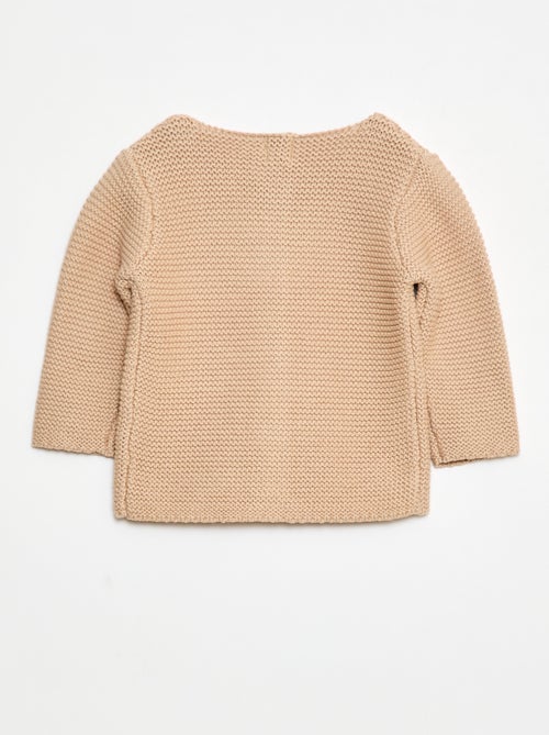 Gilet en point mousse - Kiabi