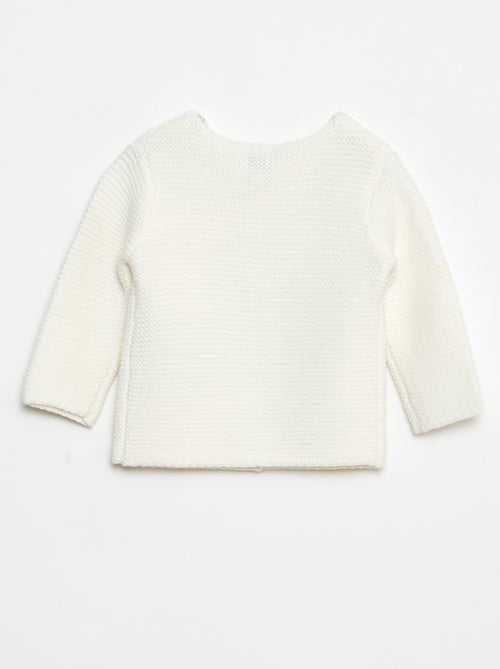 Gilet en point mousse - Kiabi