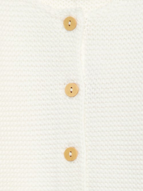 Gilet en point mousse - Kiabi