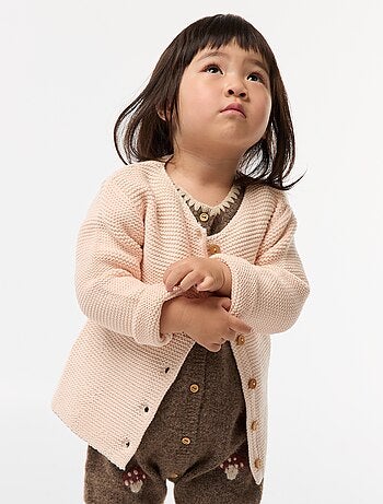 Gilet en point mousse