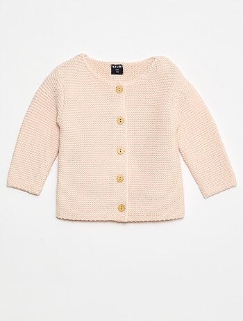 Gilet en point mousse