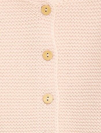 Gilet en point mousse