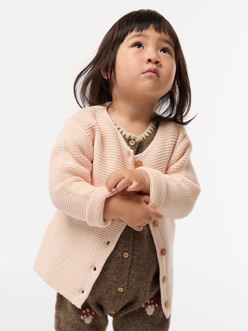 Point Mousse Gilet Bebe Phildar Gilet Fillette Point Mousse 154/09