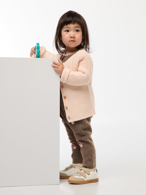 Gilet en point mousse - Kiabi