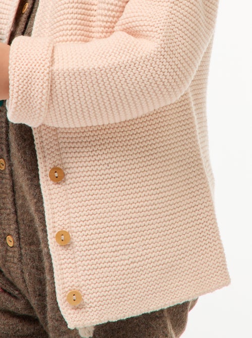 Gilet en point mousse - Kiabi