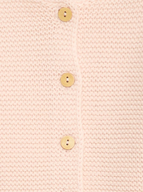 Gilet en point mousse - Kiabi