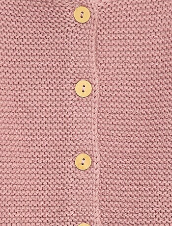 Gilet en point mousse