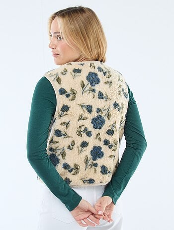 Gilet en sherpa sans manches