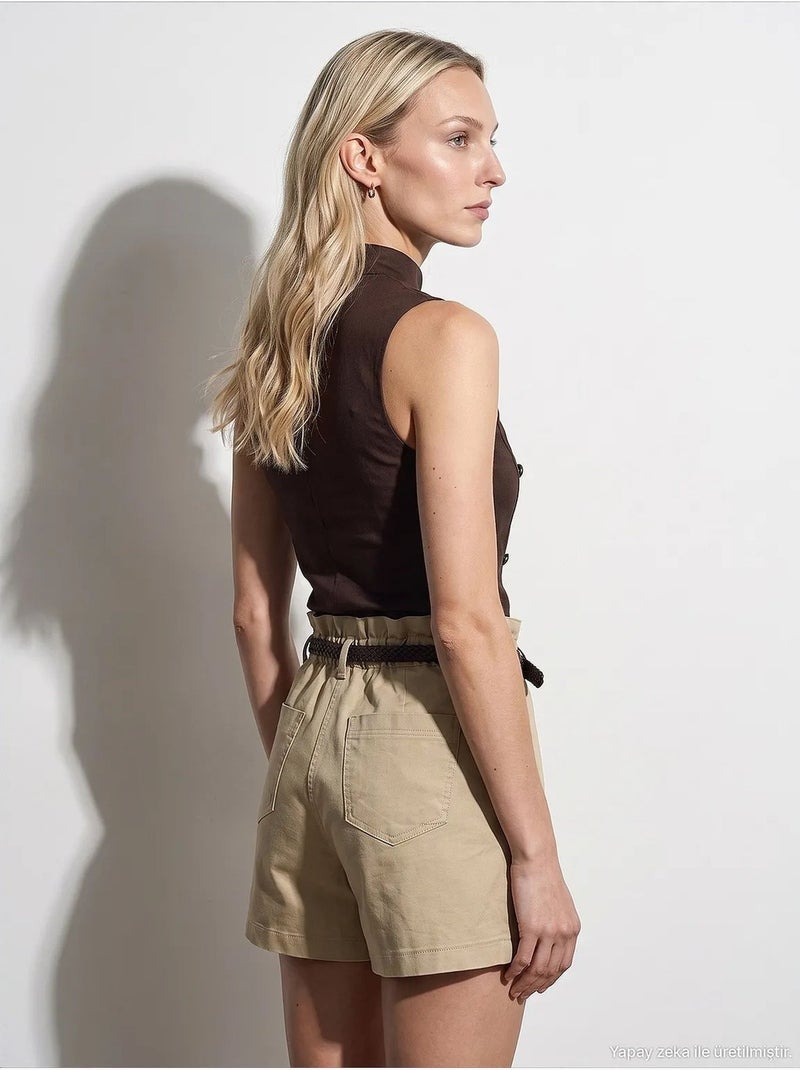 Gilet en tencel dilvin Marron - Kiabi