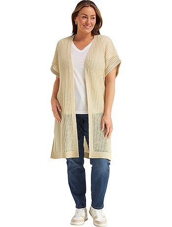 Gilet En Tricot - Taille Standard - Sheego