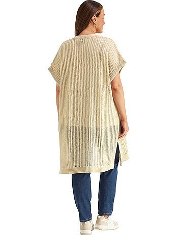 Gilet En Tricot - Taille Standard - Sheego