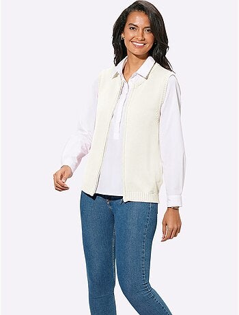 Gilet en tricot 50% coton - taille standard - witt