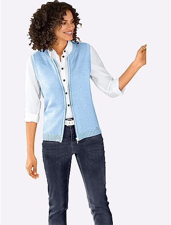 Gilet en tricot 50% coton - taille standard - witt