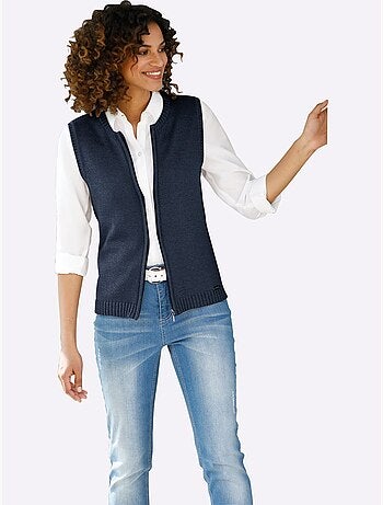 Gilet en tricot 50% coton - taille standard - witt