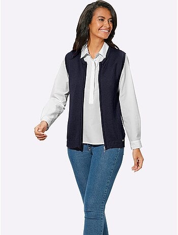 Gilet en tricot 50% coton - taille standard - witt