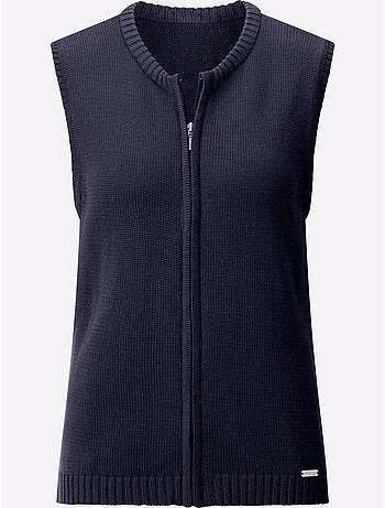 Gilet en tricot 50% coton - taille standard - witt