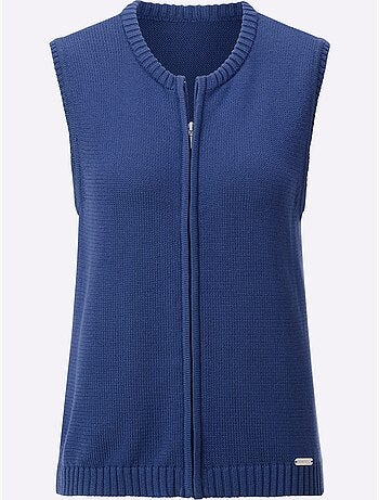 Gilet en tricot 50% coton - taille standard - witt