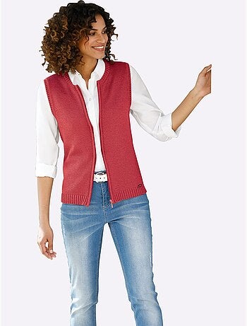 Gilet en tricot 50% coton - taille standard - witt